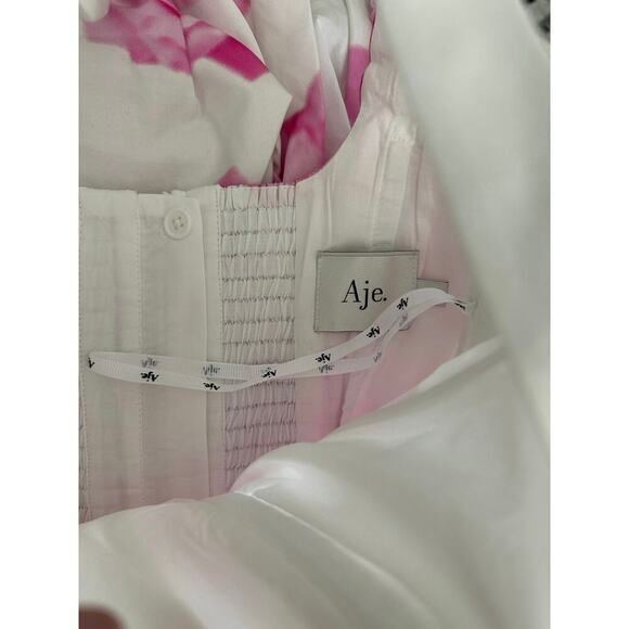 Aje Alani Gown Soft Rose Light Floral US 4 - Picture 11 of 16